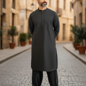 Charcoal Blended Shalwar Kameez